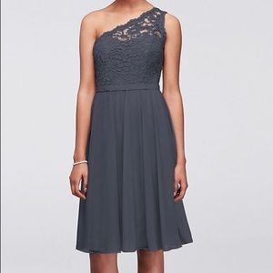 Davids Bridal One Shoulder Lace Dress